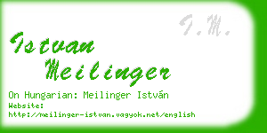 istvan meilinger business card